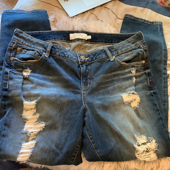 torrid Denim - Torrid ripped skinny